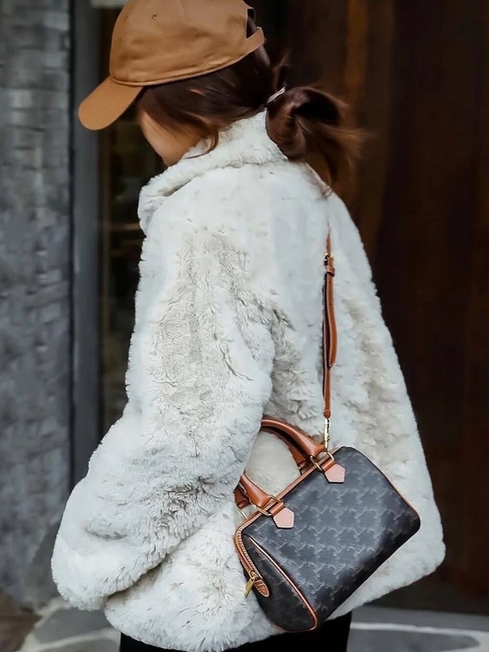 Brand New!!! Celine SMALL BOSTON IN Triomphe Canvas and Calfskin SPEEDY W/COA